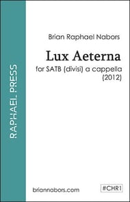 Lux Aeterna SATB choral sheet music cover Thumbnail